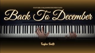 Taylor Swift  Back To December  Piano Cover with Strings with PIANO SHEET [upl. by Nosyerg]