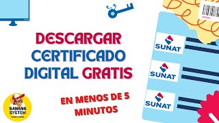 ✔🔑DESCARGAR CERTIFICADO DIGITAL  SUNAT  GRATIS 2022 😱 [upl. by Aizitel114]