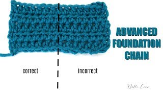 CROCHET ADVANCED FOUNDATION CHAIN  Bella Coco Crochet [upl. by Nester]