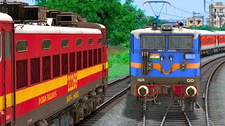 TWO TRAIN CROSSING IN SAME RAIL TRACK  BUMPY RAILROAD  Train Simulator  Railwork  NTG GAMING [upl. by Frantz]