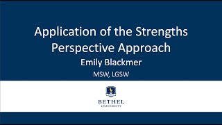 Application of the Strengths Perspective Approach [upl. by Vial]