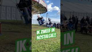 Rondje zweefmolen op Nostalgische kermis kermis kirmes attractie funfair nostalgia fair fy [upl. by Gerdeen]