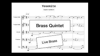 Yosemite  Live Brass Version  Brass Quintet  by Clark Cothern [upl. by Hgielar]