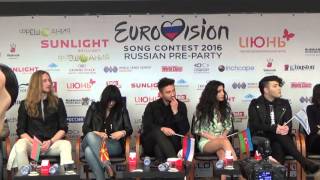 ESCKAZ in Moscow Russian Eurovision party press conference Part 4 [upl. by Norreg]