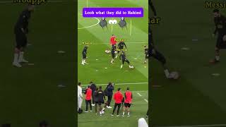 Look what 🤩🤩Neymar⚽ Messi⚽Mbappe and Ramos did to Hakimifootball MbappeMessiNeymarRamos [upl. by Allebara]