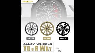 Upgrade your ride with premium alloy wheels in stunning Silver Gold or Black finishes [upl. by Eitten]