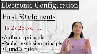 Electronic Configuration for first 30 elements  Chemistry [upl. by Thatcher460]