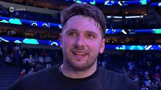 Luka Doncic talks playing against LeBron amp the Lakers Postgame Interview 🎤 [upl. by Patsis]