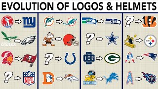 Evolution of EVERY Teams Logo and Helmet  NFL Explained [upl. by Ynaffital]