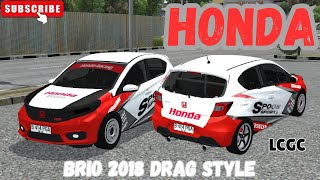 Mod BUSSID  Honda Brio 2018 Drag Style [upl. by Varien62]