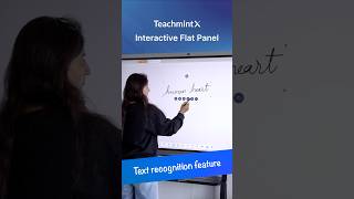 Interactive Flat Panel with AIPowered Whiteboard  Featuring Text Recognition Technology [upl. by Agle]