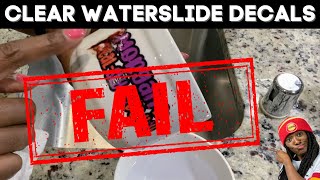 HOW TO USE CLEAR WATERSLIDE DECALS  PRINT THEN CUT [upl. by Judi899]