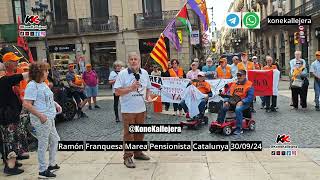 KonexionKallejera con Ramón Franquesa Marea Pensionista Catalunya [upl. by Ladnyc]