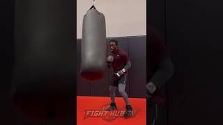 Terence Crawford first look at 154 training for Madrimov [upl. by Kilan975]