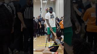 Bryce James amp Kiyan Anthony face off with LeBron and Melo courtside ⁠instagram nikeeybl shorts [upl. by Bronny659]