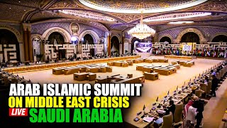 RIYADH SAUDI ARABIA  Joint Arab Islamic Summit on middle east crisis  Israel Gaza  Lebanon War [upl. by Eleph]