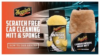 Meguiars Scratch free Car Cleaning Mitt and Sponge [upl. by Ahsratan919]