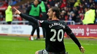 Gol di gabbiadini allesordio in Southampton West Ham [upl. by Raddatz]