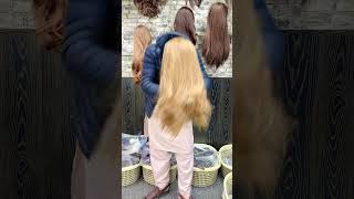 Ladies Long Hair wig order ky liya whatapp py contact karen 03315370355hairextensions [upl. by Mosi785]