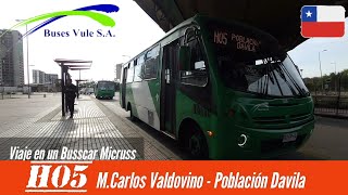 Transporte de SantiagoBusscar MicrussMercedes Benz LO915MCarlos ValdovinoPobl DavilaBJFP34 [upl. by Nonarb813]