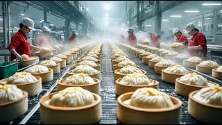 Dumplings MEGA Factory Processing Millions Of Dumplings With Modern Technology [upl. by Neehar327]