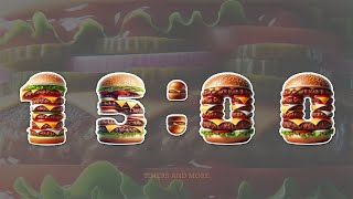 15 Minute Burger🍔 Inspired Countdown Timer [upl. by Ydollem]