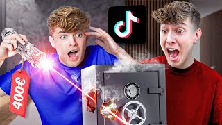 VIRALE TikTok PRODUKTE testen 😨stärkster Laser der Welt mit Finnelyt [upl. by Kamerman]