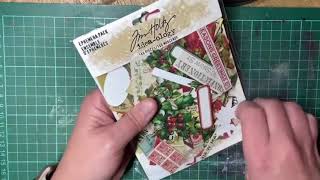 Kaartje Tim Holtz kerst [upl. by Trina881]