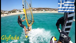 Glyfada spot in Naxos  Windsurf in Greece [upl. by Meingolda]