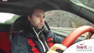 Se Stefan Rosenqvist köra Ferrari F430 via Live it upplevelser [upl. by Rexferd]