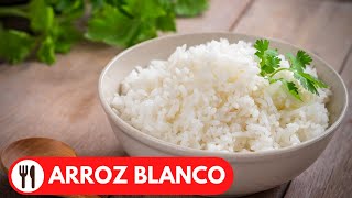 🇵🇪ARROZ BLANCO PERFECTO  RECETA PERUANA  SUPER FACIL Y DELICIOSA [upl. by Nyllek]