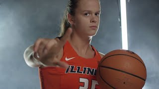 Illini WBB  Alex Wittinger AllTime Blocks Leader [upl. by Aicetel304]