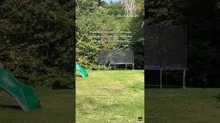 Cheeky Bear Cubs Seen Playing on Trampoline in Adorable Footage [upl. by Molini480]