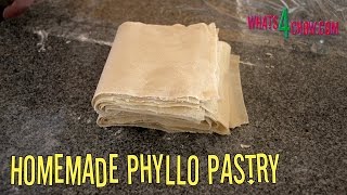 Homemade Phyllo Pastry How to Make Perfect Filo  Fillo  Phyllo Pastry the Easy Way [upl. by Prosperus243]