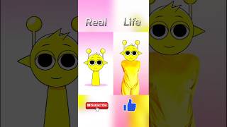 Sprunky Real or Life Video parody BananaPorridge sprunki sprunky shorts games [upl. by Kcinimod]