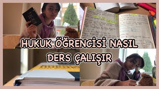 BİR HUKUK FAKÜLTESİ ÖĞRENCİSİ NASIL DERS ÇALIŞIR adlı mini vlog [upl. by Averell]