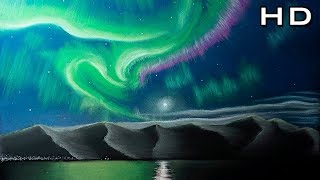 How to Draw Northern Lights Step by Step  Timelapse [upl. by Server]