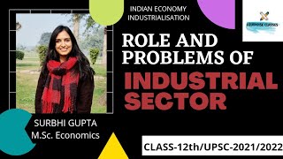 INDUSTRIAL SECTOR  Role and Problems Industrialisation Indian Economy Class12 UPSC [upl. by Silverts152]