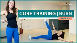 Buikspieroefeningen voor thuis Core training voor beginners 730 min [upl. by Reteid]