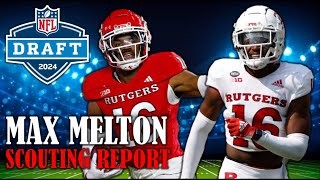 Max Melton Draft Profile I 2024 NFL Draft Scouting Report amp Analysis [upl. by Bonilla267]