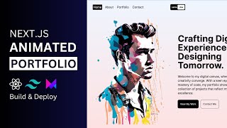 Nextjs Animated Portfolio Website with Framer Motion amp Tailwind CSS  Nextjs Beginner Project [upl. by Creamer]