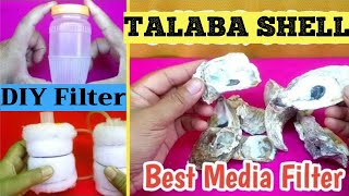 DIY AQUARIUM FILTER  OYSTER SHELL Talaba Shell  MEDIA FILTER AQUARIUM [upl. by Grimonia760]