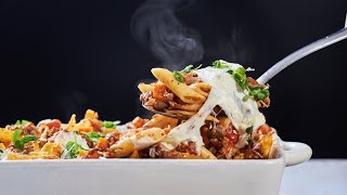 Bubbly Cheesy Mostaccioli Recipe [upl. by Shah]