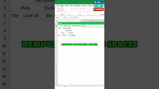 Remove Extra Spaces in Excel ExcelTips [upl. by Enimsaj]