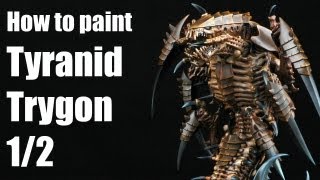 How to paint a Tyranid Trygon Warhammer 40k Airbrush tutorial 12 [upl. by Vadim]