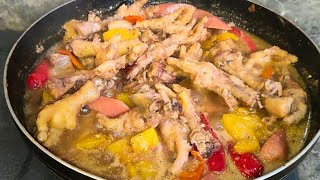 HOW TO COOK DELICIUOS CHICKEN FEET RECIPE  REVEAL MY SECRET RECIPE [upl. by Hanselka139]