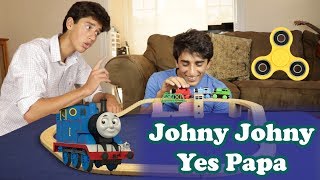 Johny Johny Yes Papa  Fidget Spinner Trains and Toys  Nursery Rhymes for Children and Toddlers [upl. by Kallista582]