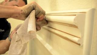 How to Glaze Architectural Moulding  Faux Finish [upl. by Anigar]