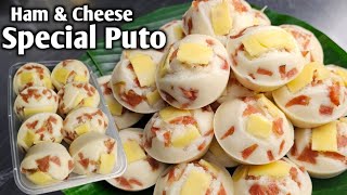 Ham amp Cheese Special Puto Madiskarteng Nanay by mhelchoice [upl. by Aivonas314]