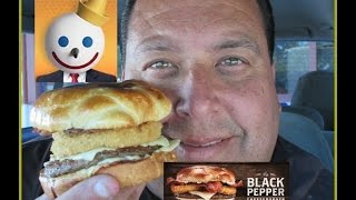 Jack in the Box® Black Pepper Cheeseburger REVIEW [upl. by Eng]